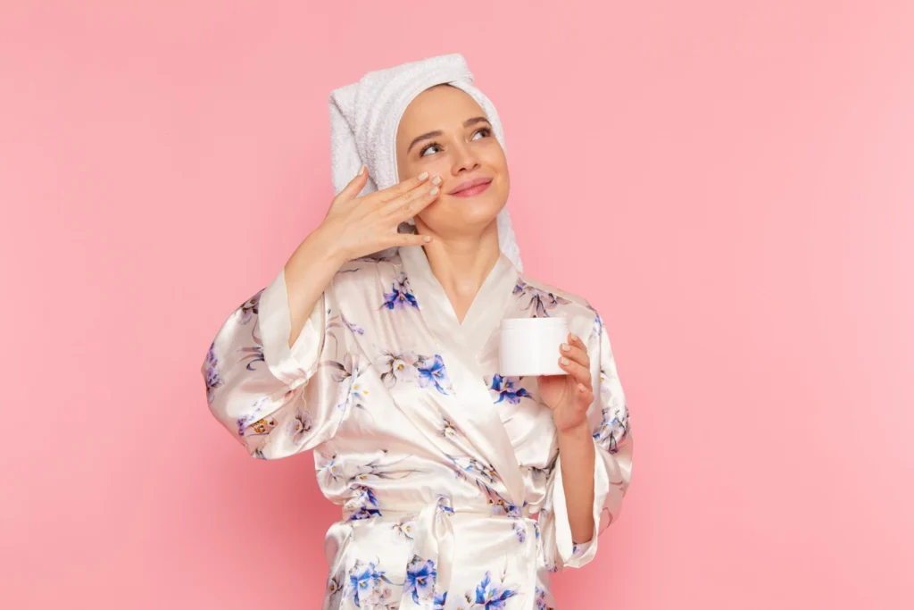 Combination skin care focusing on oily T zone and dry areas