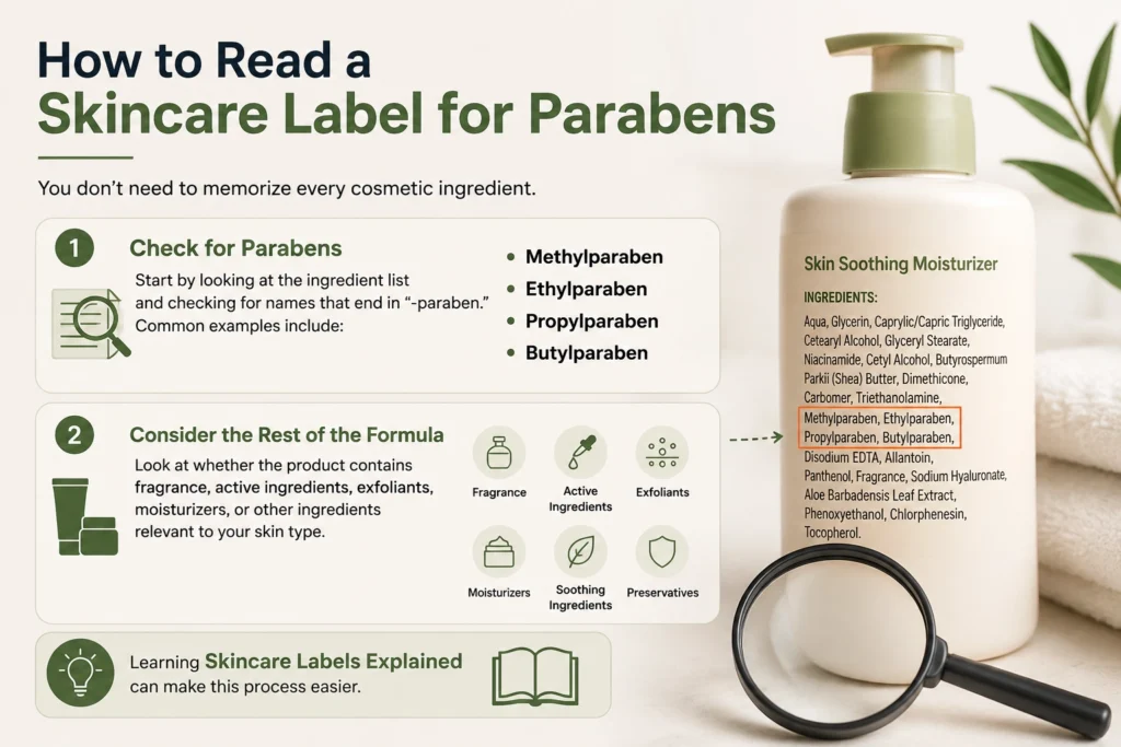 Parabens in Skincare: How to read a skincare label for parabens