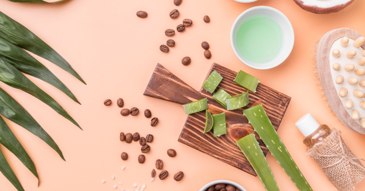 Daily routine using natural ingredients for glass skin glow